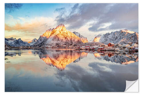 Sisustustarra Winter sunrise over Nordland