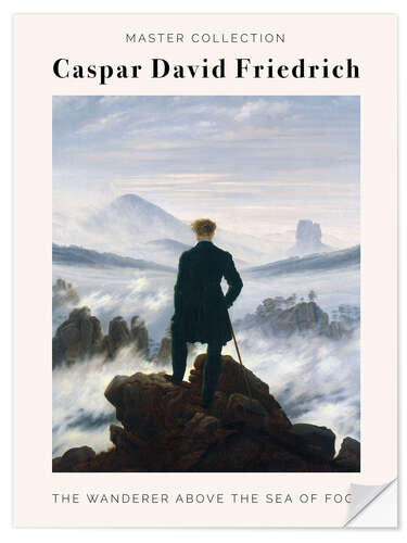 Sticker mural Wanderer above the Sea of Fog, 1818