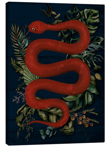 Canvas print The Red Snake