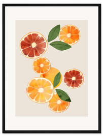 Gerahmter Kunstdruck Zitrusfrüchte