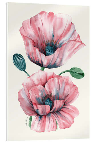 Gallery Print Rosa Mohnblumen