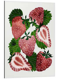 Magnettafel Erdbeeren