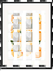 Gerahmter Kunstdruck Orangen