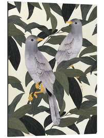 Magnettafel Vögel im Wald