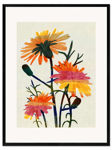 Framed art print Colorfull Wild flowers