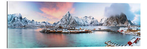 Quadro em plexi-alumínio Turquoise sea in Lofoten