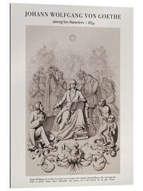 Gallery print Johann von Goethe among his characters (1854)