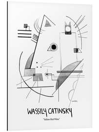 Aluminium print Wassily Catinsky - Yellow Red Miau