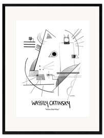 Kehystetty taidepainatus Wassily Catinsky - Yellow Red Miau