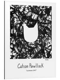 Tableau en aluminium Catson Pawllock - Lucimeow 1947