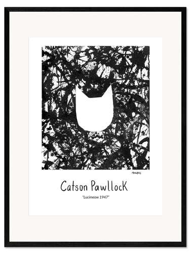 Kehystetty taidepainatus Catson Pawllock - Lucimeow 1947