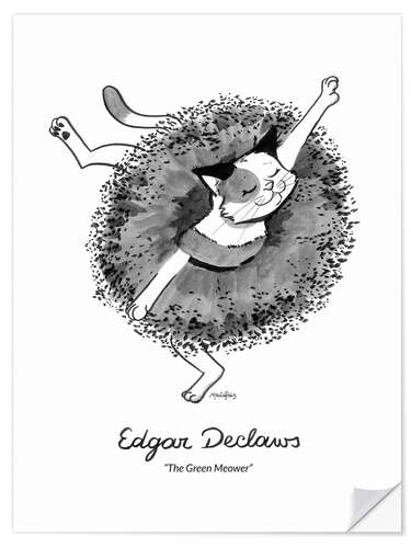 Wandsticker Edgar Declaws - The Green Meower