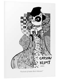 Foam board print Catstav Klimt - Portrait of Adele Bloch Meower