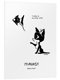 Foam board print Miauksy - Balloon kitten