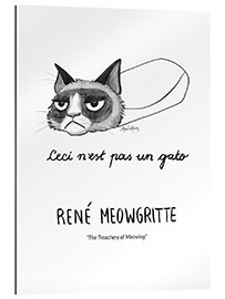 Gallery print René Meowgritte - The Treachery of Meowing