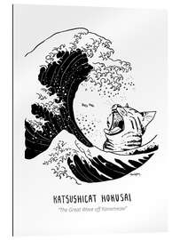 Gallery print Katsushicat Hokusai - The Great Wave off Kanameow