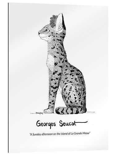 Cuadro de plexi-alu Georges Seucat - A Sunday afternoon on the island of La Grande Meow