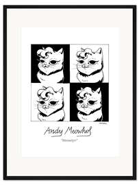 Gerahmter Kunstdruck Andy Meowhol - Meowilyn