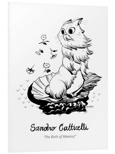 Foam board print Sandro Catticelli - The Birth of Meownus