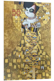 Foam board print Catstav Klimt - Portrait of Adele Bloch-Meower