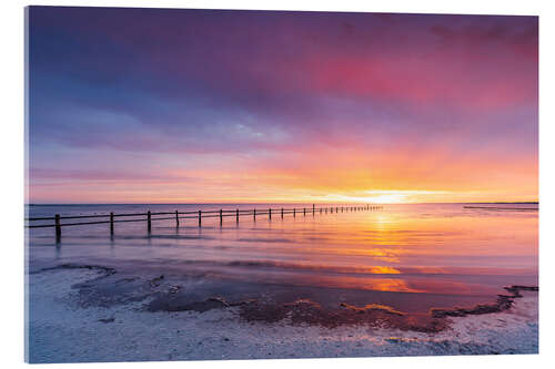 Akrylbilde Sunrise on the beach