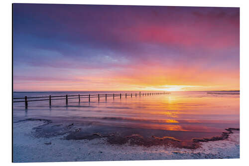 Cuadro de aluminio Sunrise on the beach