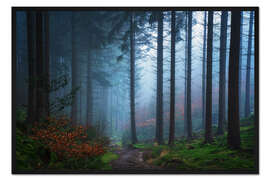 Gerahmter Kunstdruck Das Tal der Bäume