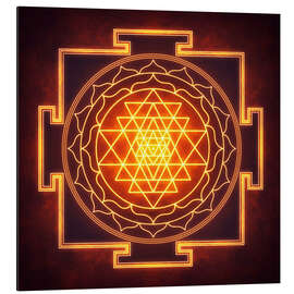 Tableau en aluminium Sri Yantra XI-II