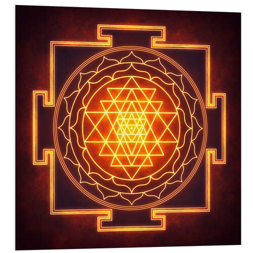 PVC-tavla Sri Yantra XI-II