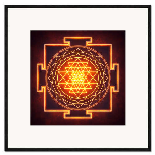 Framed art print Sri Yantra XI-II