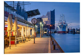 Magnettafel Hamburger Hafen am frühen Morgen