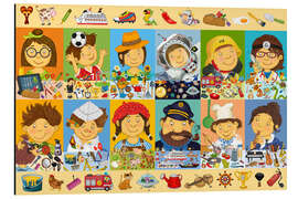 Magnettafel Wimmelbild Beruferaten