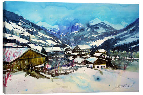 Canvas print Tirol, Winter in Alpbach