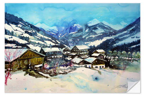 Naklejka na ścianę Tirol, Winter in Alpbach