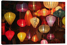 Canvastavla  Glowing lanterns in Hoi An, Vietnam - Peter Schickert