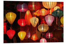 Foam board print Glowing lanterns in Hoi An, Vietnam