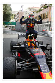 Poster Monaco GP: Max Verstappen, winner in Parc Ferme, 2021