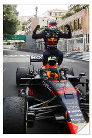 Naklejka na ścianę Monaco GP: Max Verstappen, winner in Parc Ferme, 2021