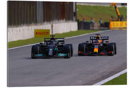 Gallery print Max Verstappen and Lewis Hamilton, Brazilian GP, 2021