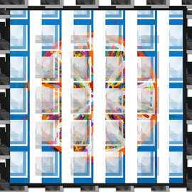 Gerahmter Kunstdruck Orangenhälfte