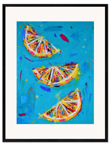 Framed art print Lemon Segments