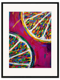 Framed art print Lemon and Lime Slices