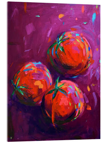 Acrylglas print Three Tomatoes