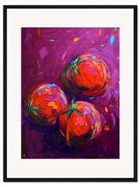 Gerahmter Kunstdruck Drei Tomaten