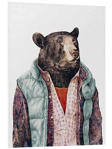 Foam board print Black Bear