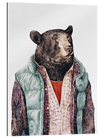 Quadro em plexi-alumínio Black Bear