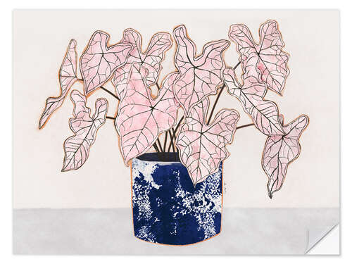 Sticker mural Caladium Spring Fling plant