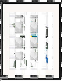 Gerahmter Kunstdruck Blauer Papagei