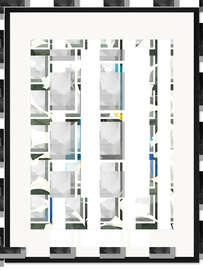 Gerahmter Kunstdruck Papageien im Dschungel