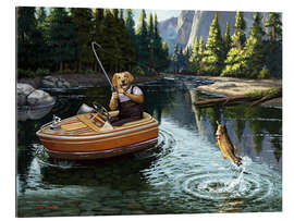 Gallery print Labrador fishing in the mountains